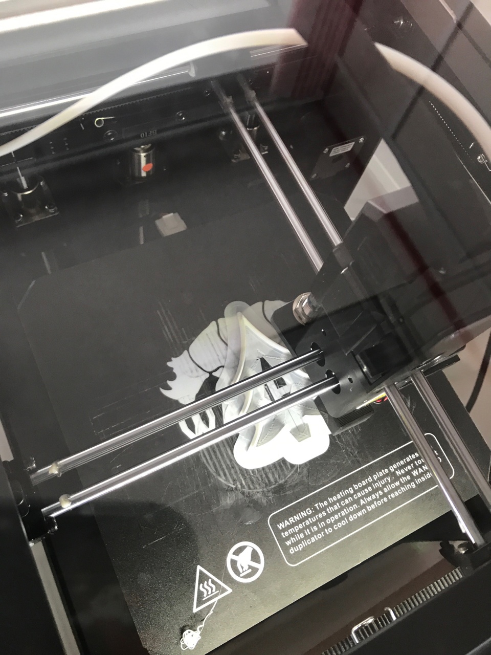Работа 3D принтера, новогодние игрушки